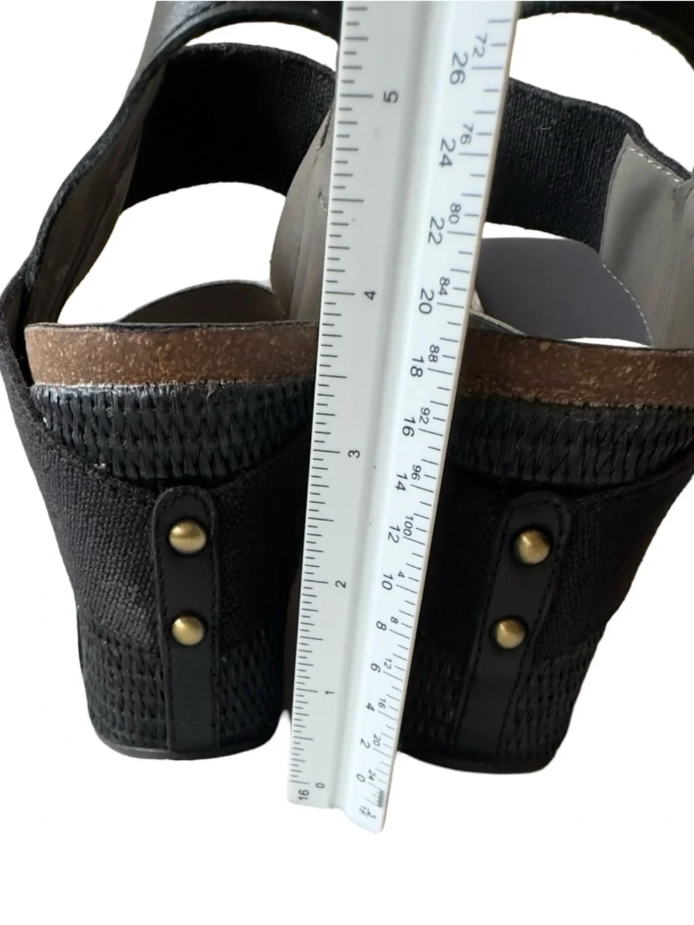 OTBT - 'Bushnell' Wedge Sandals women's Black Straps and Snake-Print - SZ 11